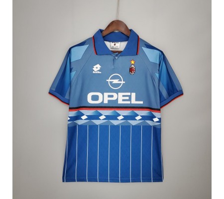 AC Milan 95/96 Away Blue Soccer Jersey